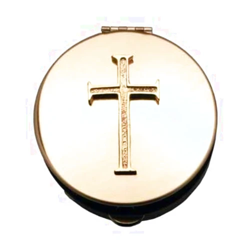 Cathedral Art Pyx With Cross (PS203) - 2 7/8