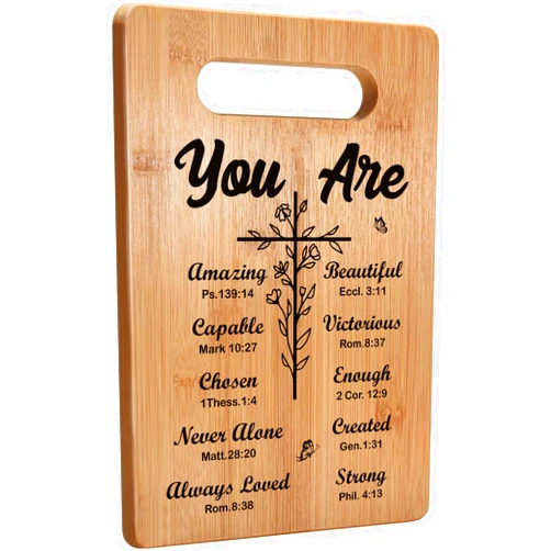 Busy Gaming Life Christian Gifts Religious Gifts for Women, Inspirational Gifts with Prayers, Christmas Cutting Board Gifts for Women Friend - You Are Beautiful