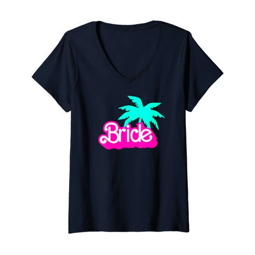 Birthday Bride Funny Retro Classic Americana Gifts Womens Birthday Bride - Funny Classic Babe Novelty Tee V-Neck T-Shirt