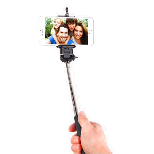 Asstd National Brand Smart Gear Extendable Monopod Selfie Stick, Black