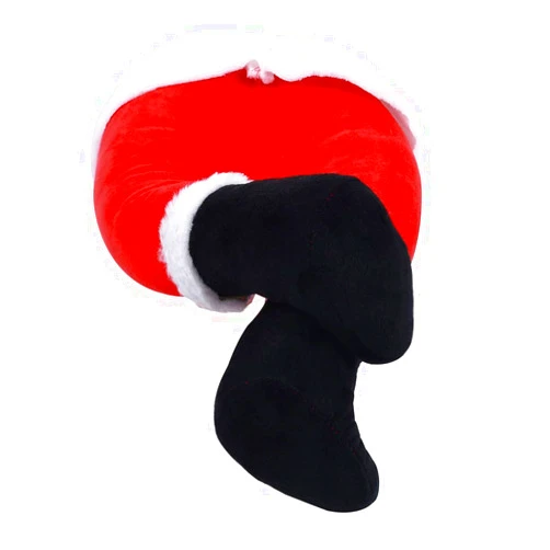 Healifty Christmas Santa Claus Legs: Stuffed Legs Christmas Tree Stuck Tree Topper Holiday Decoration for Car Chimney(Red)