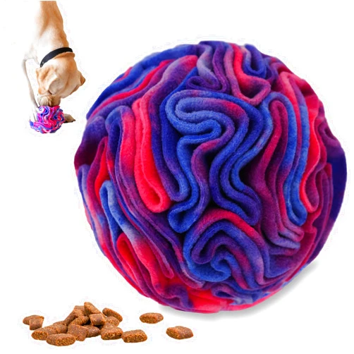 Ablechien Snuffle Ball for Dogs, Find The Hidden Food, Interactive Dog Toys for Boredom, Soft Polar Fleece Machine Washable, Dog Snuffle Ball, Relief Anxiety, Sniffle Ball