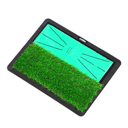 SAVYOU Golf Hitting Mat, FENEFIT 2-Way Type Nylon Turf and Impact Surface Golf Mat Path Feedback Golf Exercise Mat Heavy Duty Rubber Backing Golf Practice Mat Ideal for Indoor & Outdoor Training