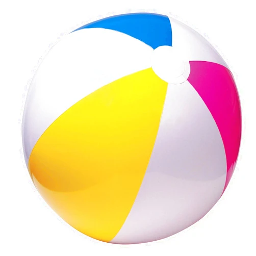 Intex Inflatable Beach Ball , Rainbow-glossy Panel