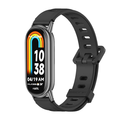 MIJOBS Strap for Mi Band 8 Mi Band 9, Replacement Wristband for Xiaomi Mi Band 6 Mi Band 5 Silicone Sport Wrist Strap for Xiaomi Mi Band 8