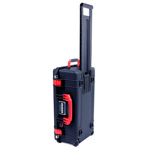 Pelican Color Case Black Pelican 1535 Air case with red Handles & latches. Comes Empty. Carry-on Size.