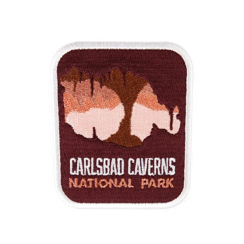 Vagabond Heart Carlsbad Caverns National Park Patch - Carlsbad Caverns Souvenir - Iron On Travel Badge
