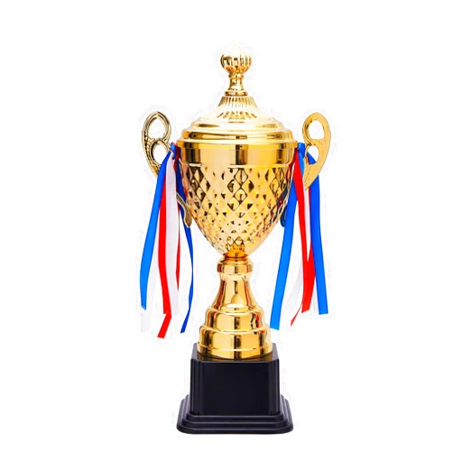 Juvale Large Gold Trophy Cup for Sports Championships, Tournaments, Award Competitions, Spelling Bee (15.2 x7.5 x 4.75 in)