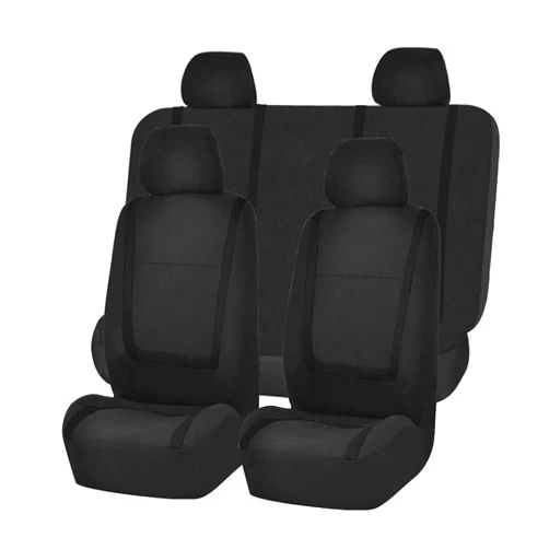 CfuLLi Car Seat Cover Sets for Aston Martin Vanquish,Front Rear Covers Protector Breathable Comfortable Full Surround Kit Airbag Compatible Accessories,Black