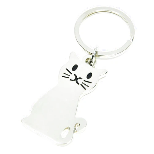 Elechobby Interesting Keyring Keychain (Cat shape)