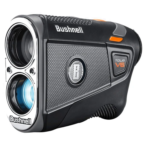 Bushnell Tour V6 Golf Rangefinder, Visual Jolt Flag Locking, Magnetic Mount, 1300 Yard Range 6X Magnification