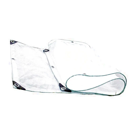 LIANGLIANG-fang shai wang LIANGLIANG Tarpaulin Waterproof Transparent Heavy Duty Sheet Outdoor Rainproof Sunscreen Multipurpose Tarpaulin Metal Buttonhole Plastic, 23 Sizes (Color : Clear, Size : 1.92x1.92m)