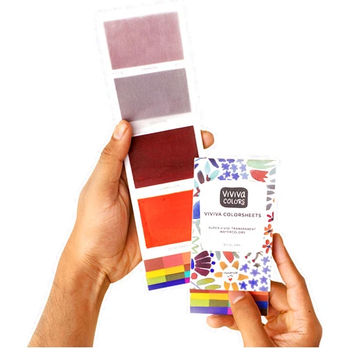 Viviva Colors Travel Watercolor Set - Viviva Watercolor Sheets, Original 16 Colors - Fun, Vibrant, No Mess Watercolor Paint Set for Adults & Kids - Handmade & Premium Pocket Water Color Set