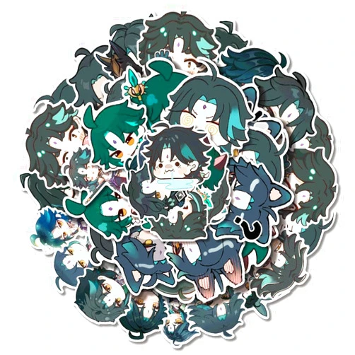 Langanime Stickers for Notebook Computer Phone Decoration Xiao Version 50 Pieces