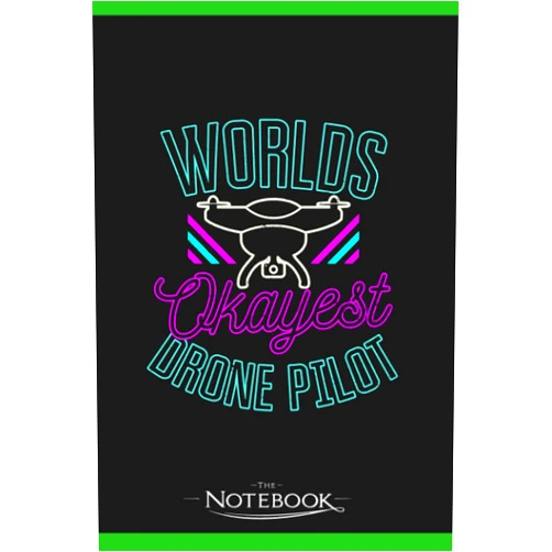 Shalin Pett Notebook: UAV Drone 80s Worlds Okayes Pilot Gift: Daily Journal Notebook 6 x 9 Inch 120 Lined| Take Down Notes Feeling, Plans, Lessons And Meetings