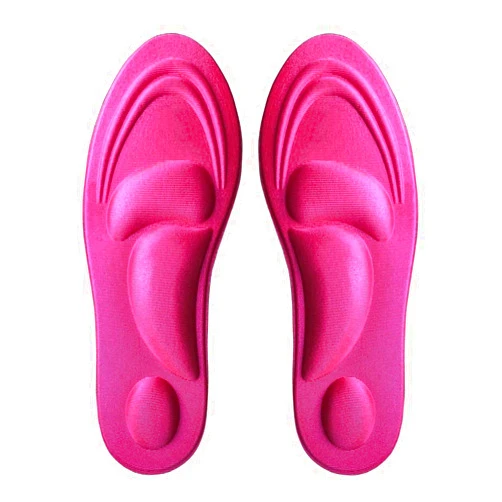 Runee Memory Foam Comfort Insole - Help Against Plantar Fasciitis and Foot Pain. Cushioning Metatarsal, Arch Support and Heel Support (Pink, Small)