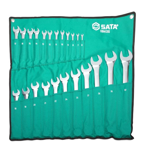 SATA 23 Piece 12 Point Combination Wrench Set | Metric sizes 6mm - 32mm | Off Corner Loading | ST08413G