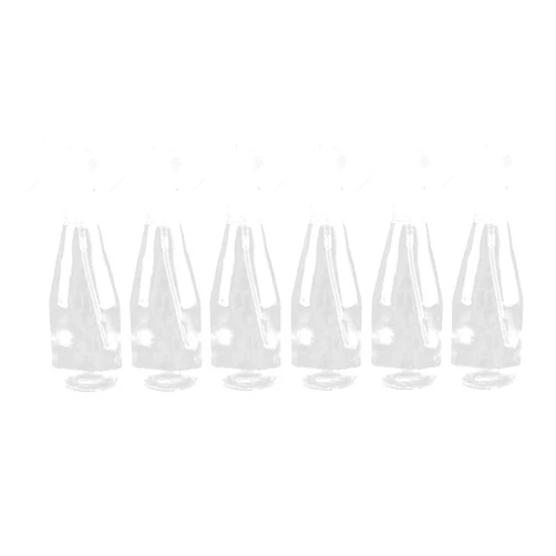 NUSITOU 6pcs 200ml Plastic Spray Bottles Refillable Fine Mist Water Sprayers for Plants Travel and Home Use Pet Containers