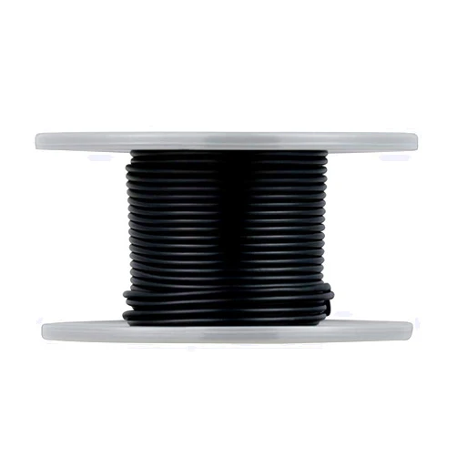 BINNEKER 28 Gauge Silicone Wire 50 feet Spool Black Soft and Flexible High Temperature Resistant Highly Efficient Electric Wire 28 AWG Silicone Wire 16 Strands of Tinned Copper Wire