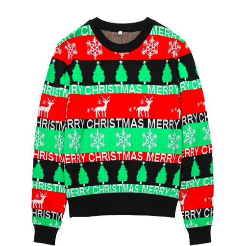Hrxcrzco Unisex Ugly Christmas Sweaters Adult Long Sleeve Crewneck Sweaters Funny Top Pullover Xmas Party Family Gatherings