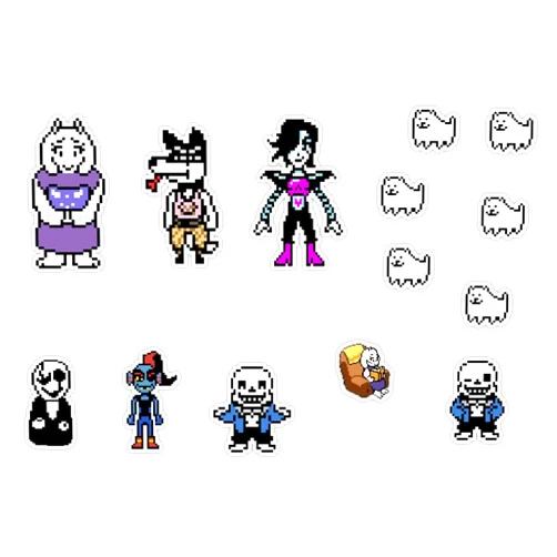 JSE Designs Undertale - Random Sticker Pack 2 Vinyl Sticker Laptop Decal Waterproof 5