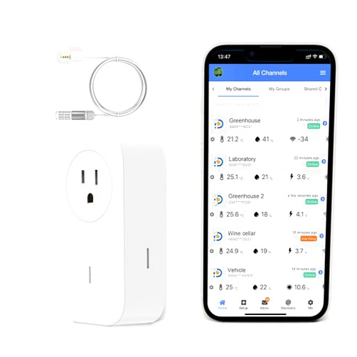UbiBot SP1 & TH30S-B Temperature and Humidity Monitoring Bundle - Smart Plug with External Sensor for Enhanced Automation