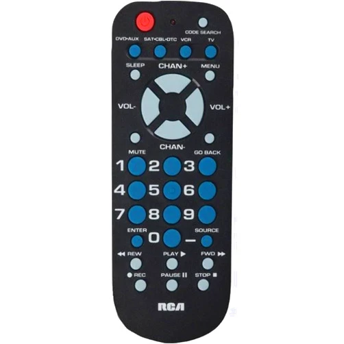 RCA Remote Control with 4 Functions,Black