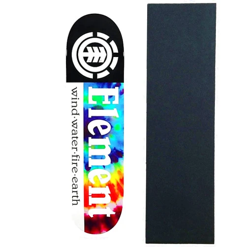 TGM Skateboards Element Skateboard Deck Tie Dye Section 8.0