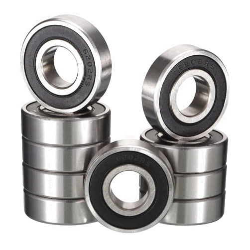 HIPICCO 6202-16-2RS Deep Groove Bearings, ID 16mm x OD 35mm x Width 11mm Double Rubber Sealed Ball Bearings, Pre-Lubricated (GCr15) Chrome Steel 10pcs