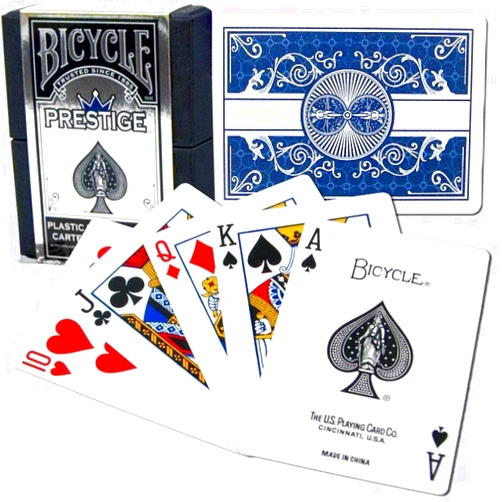 Trademark Bicycle Prestige Plastic Playing Cards (Blue)