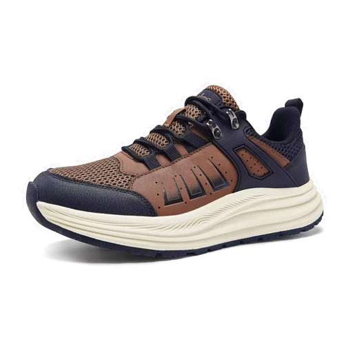 OrthoComfoot Men's Orthopedic Trail Running Shoes: Comfortable Casual Arch Support Plantar Fasciitis Trekking Walking Shoes, Orthotic Flat Feet Sport Hiking Gym Training Sneakers for Foot and Heel Pain Relief