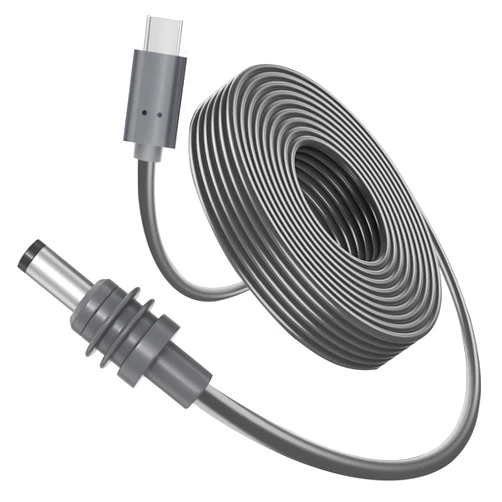 TEMZICK 15FT Starlink Mini USB C to DC Power Cable, 140W USB Type-C Input to Waterproof Barrel Jack Charging Cord, Work with 65W+ PD Source Replacment Starlink Mini Power Cable (5M-15FT)