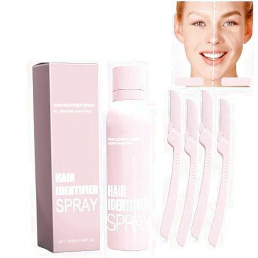 Yuguocly Hair Identifier Spray for Face Shaving, Skin Hair Identifier Spray, Hair Identifier Spray for Face, Face Hair Identifier Spray,Moisturizing and Skin Care Dermaplaner Spray (1PCS)