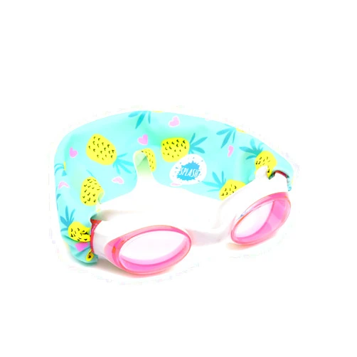 Splash Place SWIM GOGGLES with Fabric Strap - Fun, Fashionable, Comfortable - Adult & Kids Swim Goggles