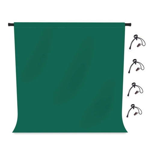 KUKUSOUL 10x10ft Dark Green Backdrop Emerald Green Photography Backdrop Dark Green Curtain Emerald Green for Photoshoot Wedding Baby Shower Birthday Decor Photo Booth Props (Include Clamps) KUKX056