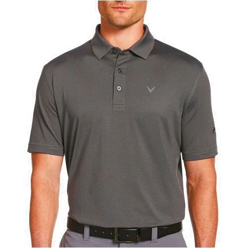 Callaway Men's Fine Line Stripe Short Sleeve Golf Polo Shirt