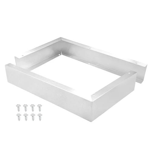 Bagean Microwave Filler Kit 2.95” Wide Stainless Steel Microwave Trim Kit Replaces W10164745 Whirlpool Microwave Trim Kit and Fits Most Brands - Fills Over the Range Oven Cabinet Gap - 17.25”D x 10.75”H