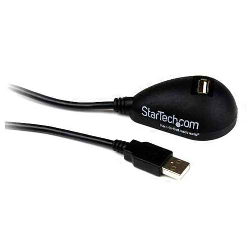 StarTech.com 5ft SuperSpeed USB 3.0 Extension Cable for Desktop - STP - USB-A Male to USB-A Female Cable for Computer - Black (USB3SEXT5DKB)