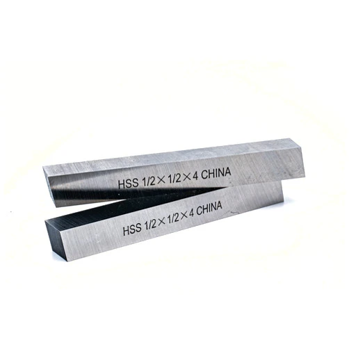 LLDSIMEX CNC Lathe HSS Square Cutting Tool Bits Bar 2 Piece Set, 1/2x1/2x4