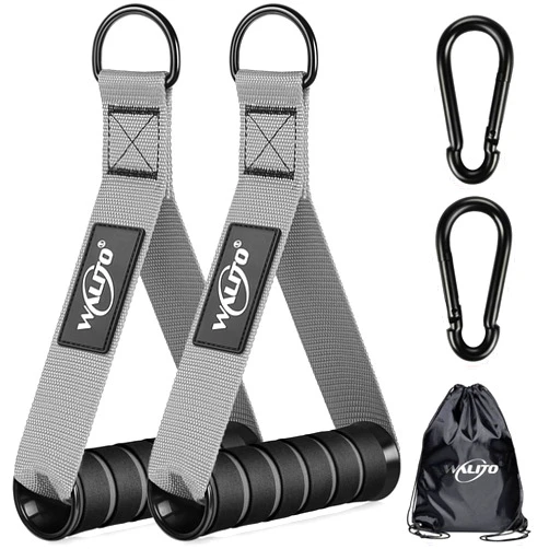 WALITO Exercise Handles, Replacement Cable Machine Attachments for Home Gym Equipment, Pulley System, Pilates, Resistance Bands, Strength Trainer, Heavy Duty Working Out Handles