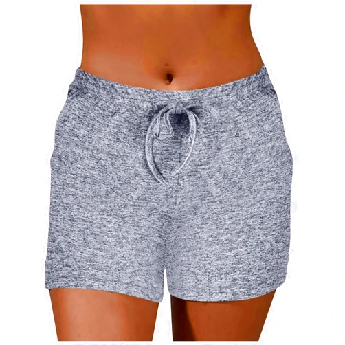 Generic Womens High Waisted Athletic Shorts Casual Drawstring Loose Comfy Running Workout Yoga Pants Trendy Beach Short