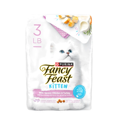 Fancy Feast Purina Fancy Feast Kitten with Savory Chicken and Turkey Kitten Dry Food - 3 lb. Bag