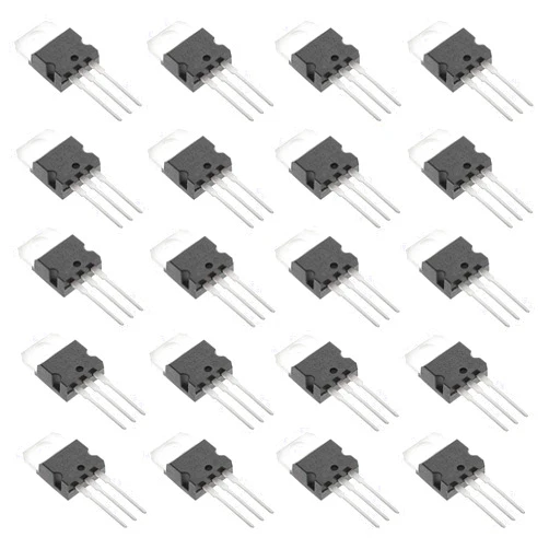 Bridgold 20pcs L7805CV L7805 Linear Voltage Regulator IC Positive Fixed 1 Output 1.5A 5v,3-Pin