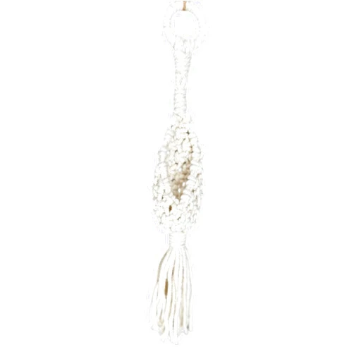 JODORA Azle Air Plant Hanger 100% Cotton Macrame Mini Boho Plant Holder, Handmade Succulent Holder Bohemian Home Décor