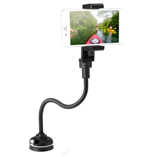 LIXADA Kayak Phone Mount Universal Boat Bracket Canoe Camera Mount Holder with Flexible Long Arm