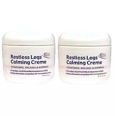 Miracle Plus Restless Legs Calming Creme to Help Combat Fatigue, Irritability, Itching, Crawling, Shaking. (Two - 4oz)