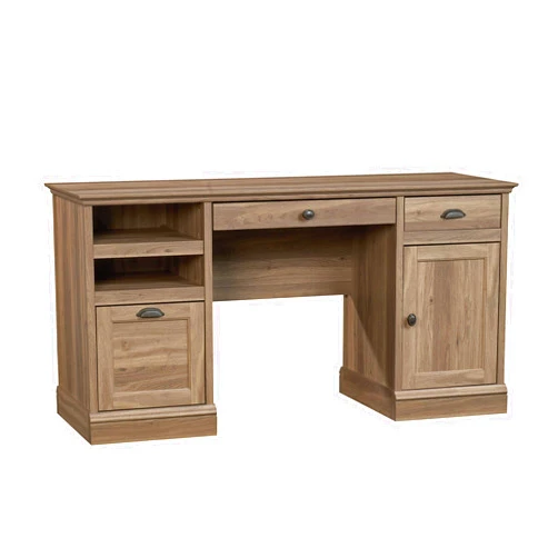 Sauder Barrister Lane Executive Desk, Salt Oak finish