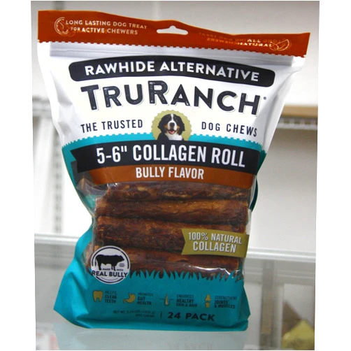 GENERIC Collagen Roll 5-6'' Bully Flavor, 24 ct., 3.16 Pound (Pack of 1)