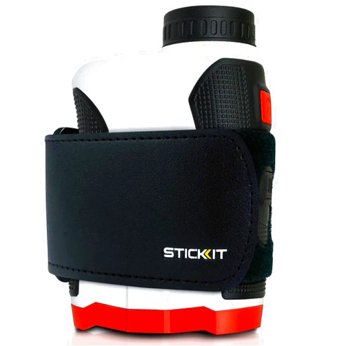 STICKIT Magnetic Rangefinder Strap | Strong Magnet Securely Holds to Golf Carts and Golf Clubs for Easy Access | Slim, Form Fitting, Size Adjustable