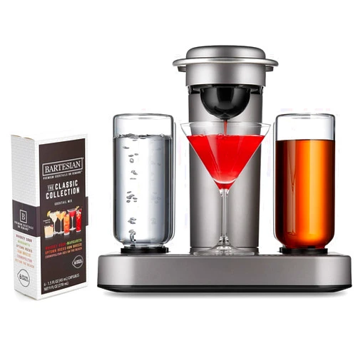 Bartesian Premium Cocktail Machine with The Classic Collection Cocktail Mixer Capsules Bundle